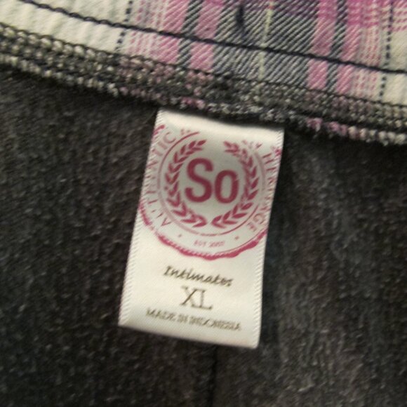 SO Womens sweats size xl gray with multicolor band - Picture 3 of 4